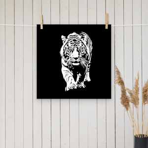 Tiger Silhoutte Poster
