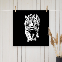 Tiger Silhoutte Poster