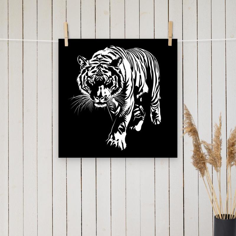 Tiger Silhoutte poster