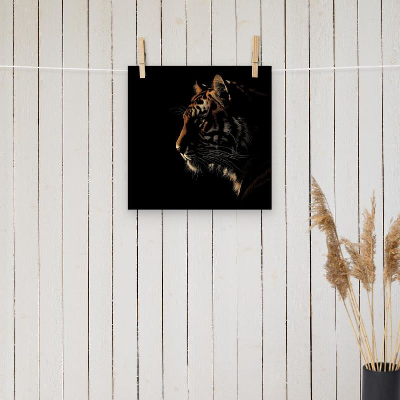 Tiger Silhoutte poster