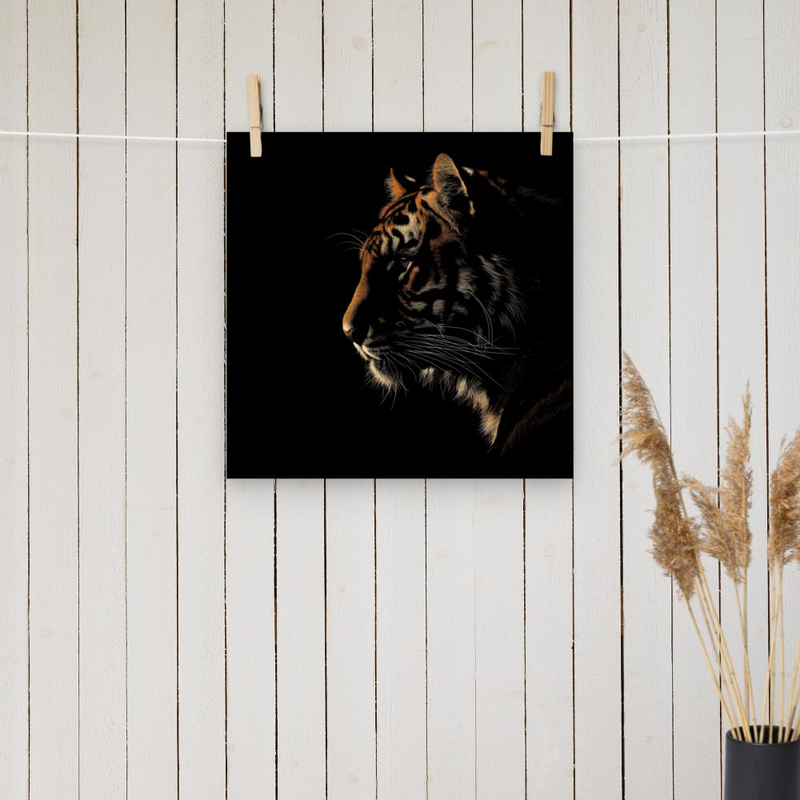 Tiger Silhoutte poster