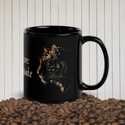 Tiger silhuett - One mission: Stay awake mugg