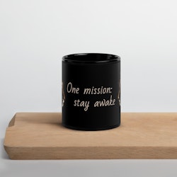 Tiger silhuett - One mission: Stay awake mugg