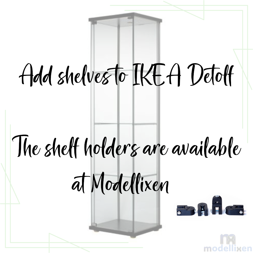 IKEA Detolf shelf brackets - set of 4 brackets including screws and nuts