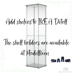 IKEA Detolf shelf brackets - set of 4 brackets including screws and nuts