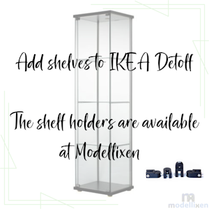 IKEA Detolf shelf brackets - set of 4 brackets including screws and nuts