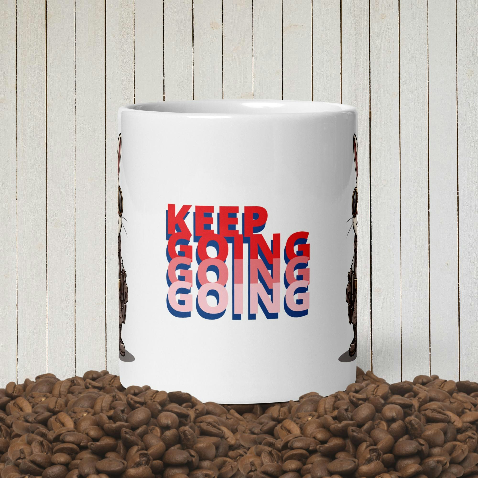 Tiny Looter Rabbit Mug - Keep Going