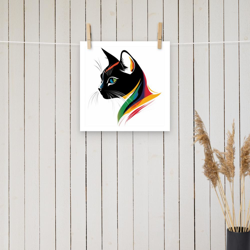 Cat Art Poster
