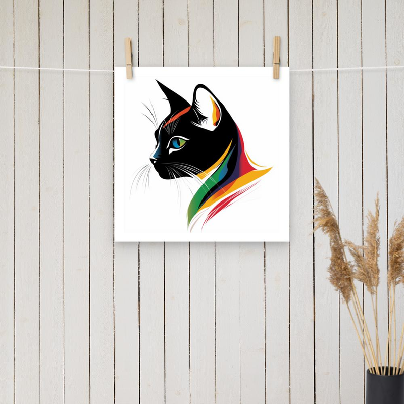 Cat Art Poster