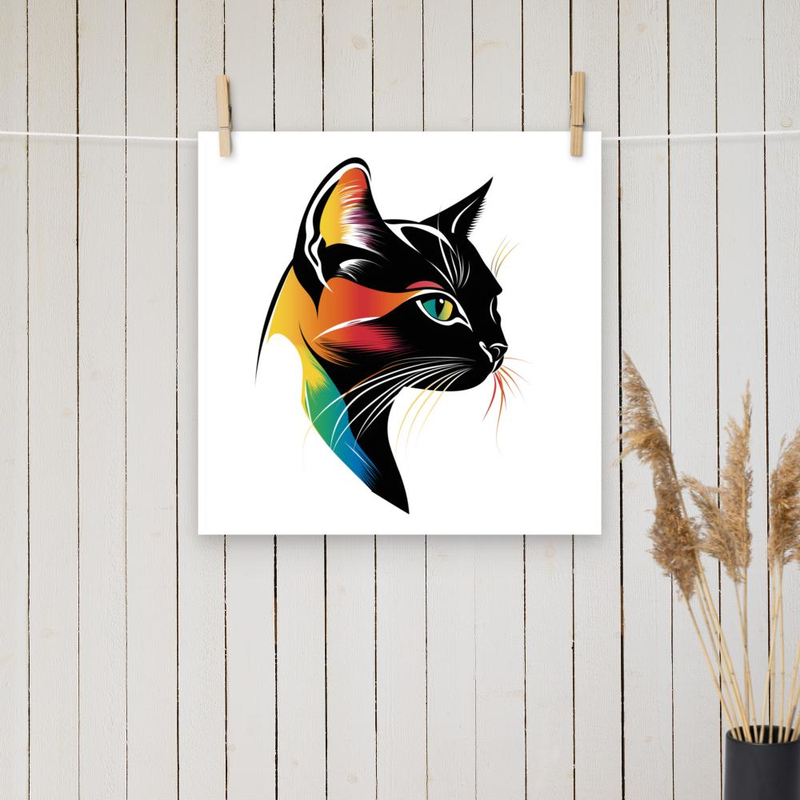 Cat Art Poster | Museum-Quality Matte | Available in Multiple Sizes