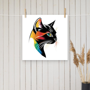 Cat Art poster