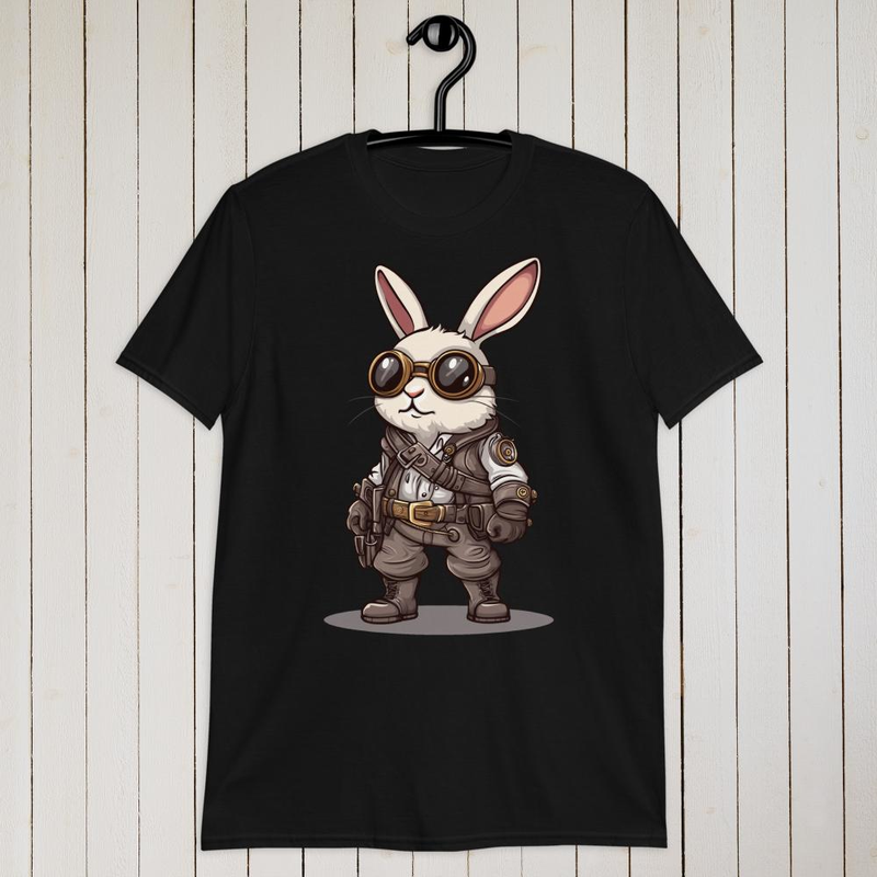 Tiny Looter Rabbit T-shirt | Customizable Text Tee & Shirt