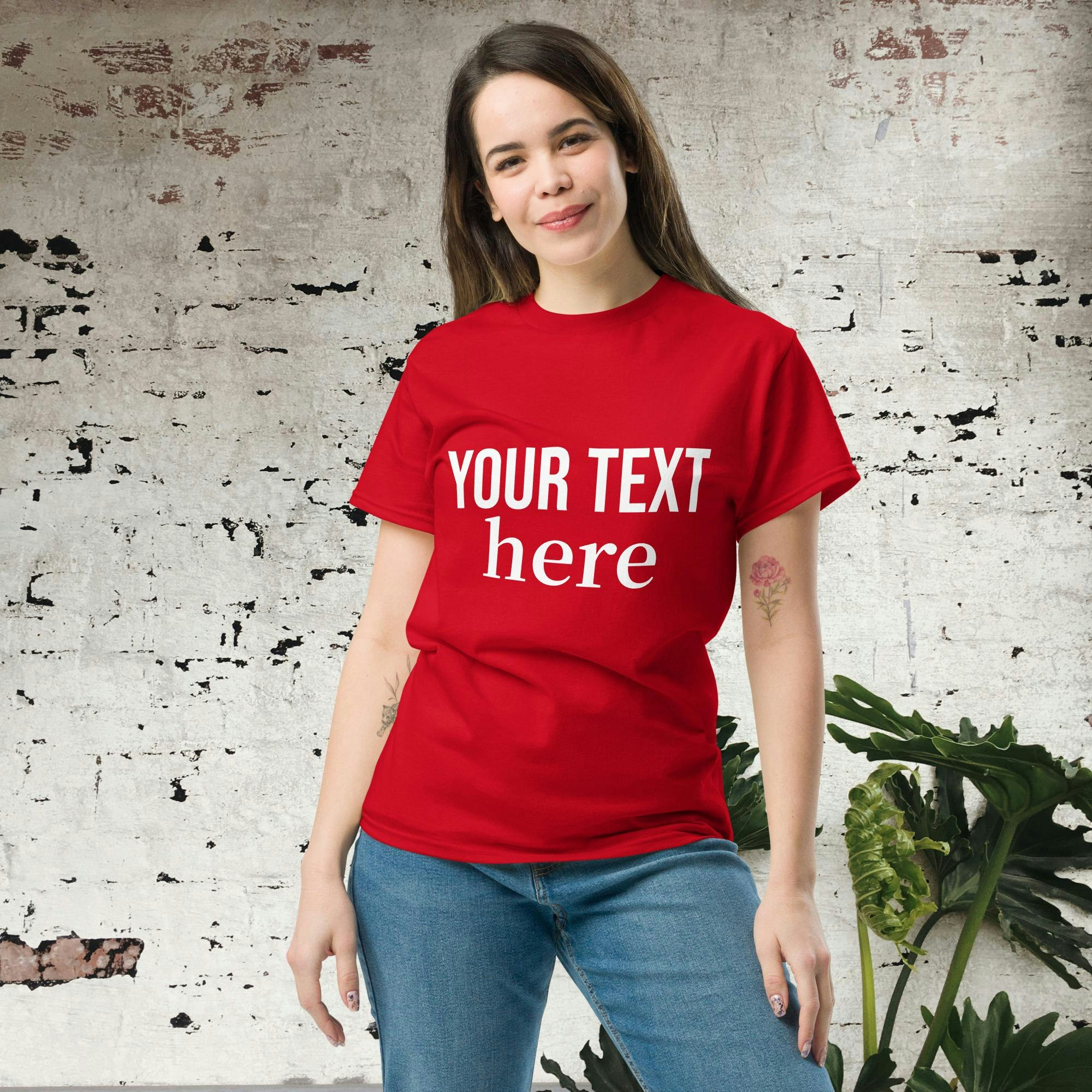 Lägg Till Din Egen Text - T-shirt