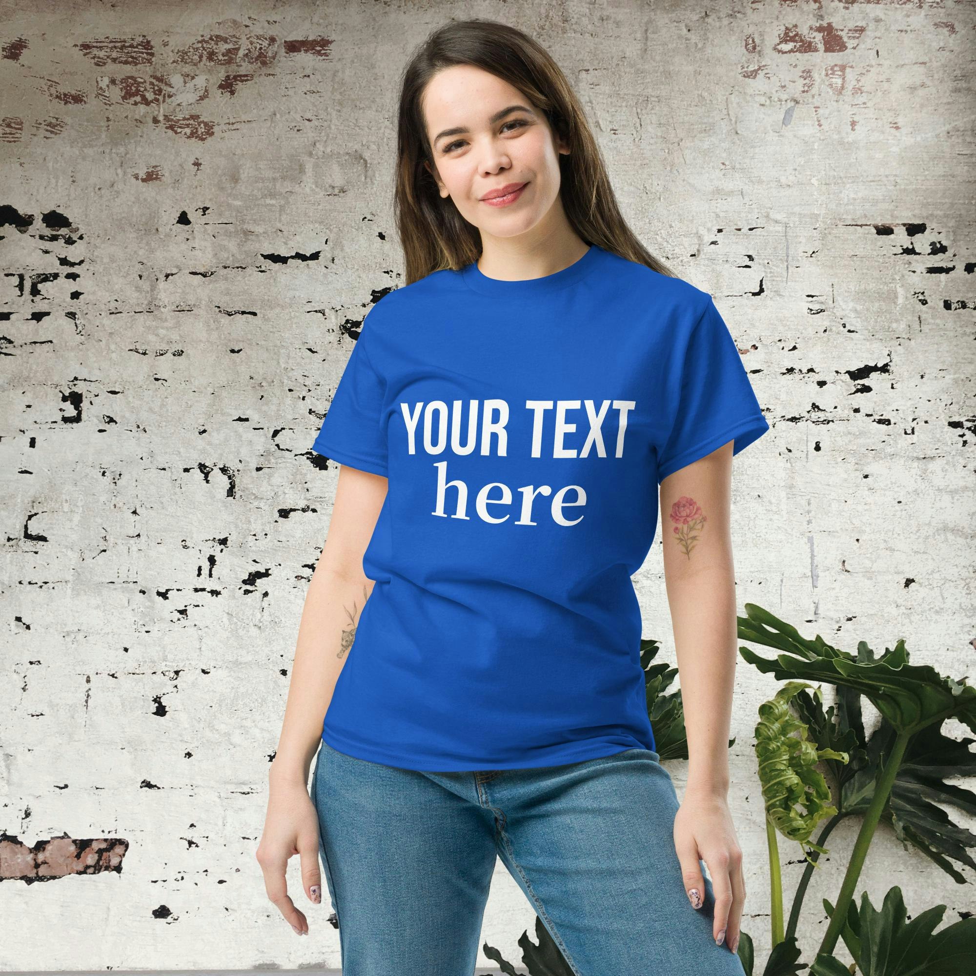 Lägg Till Din Egen Text - T-shirt