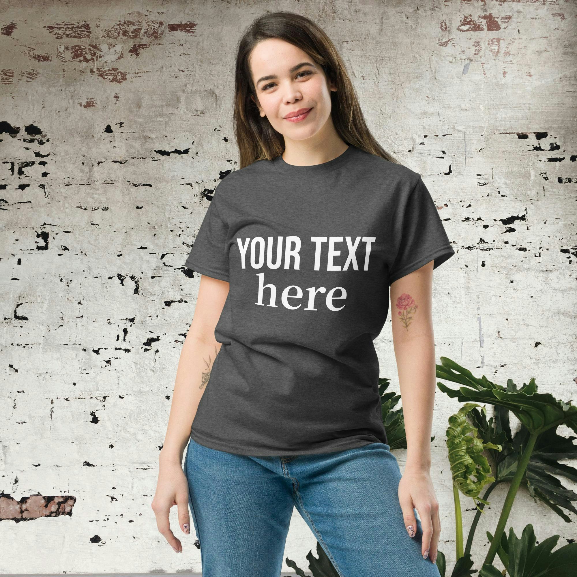 Lägg Till Din Egen Text - T-shirt