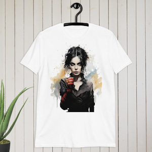 Kvinnlig Edward Scissorhand inspirerad T-shirt