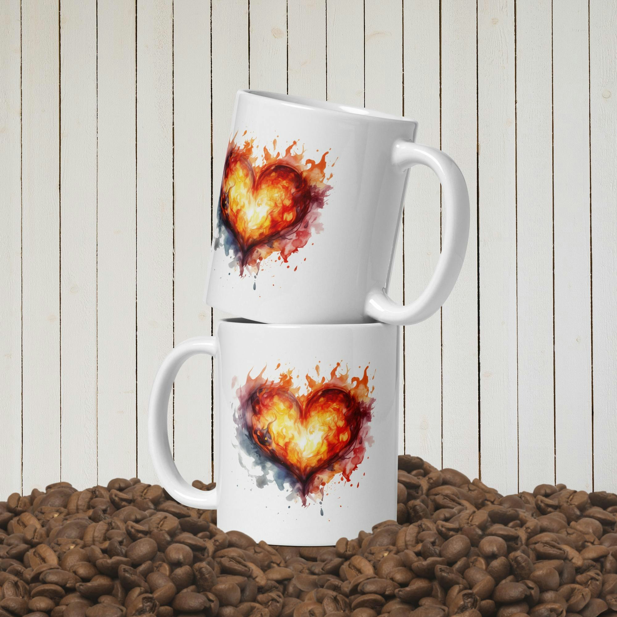 Burning Heart Mug