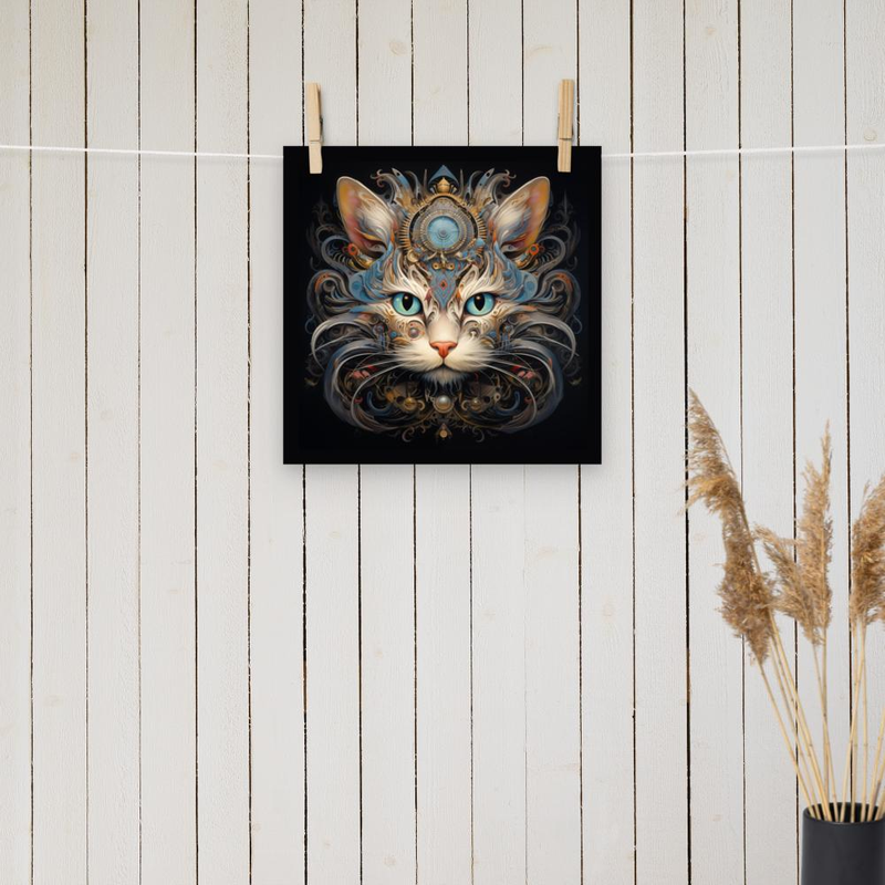 Cat Art 1200 Poster