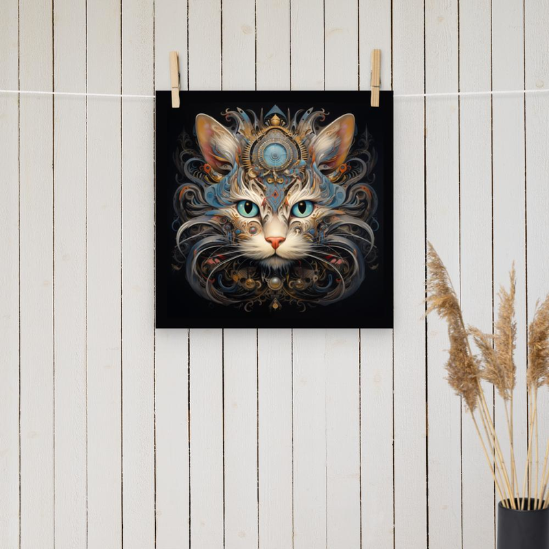 Cat Art 1200 Poster