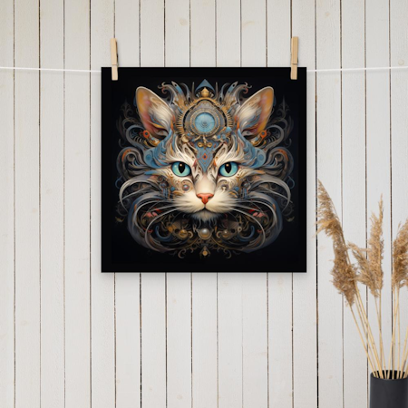 Cat Art 1200 Poster