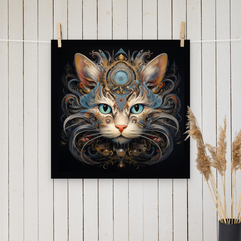 Cat Art 1200 Poster