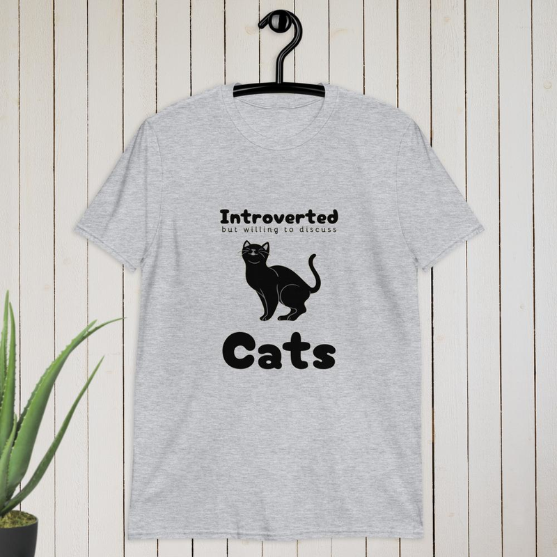Introverted but wulling to discuss Cats T-shirt