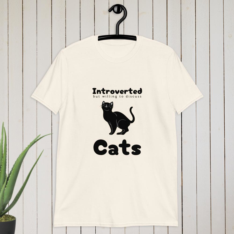 Introverted but wulling to discuss Cats T-shirt
