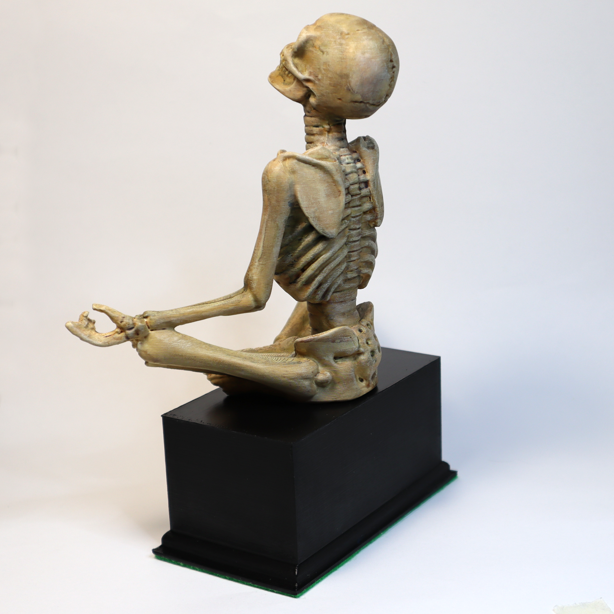 aaaa-uuuu-mmmm - unique handmade meditating skeleton