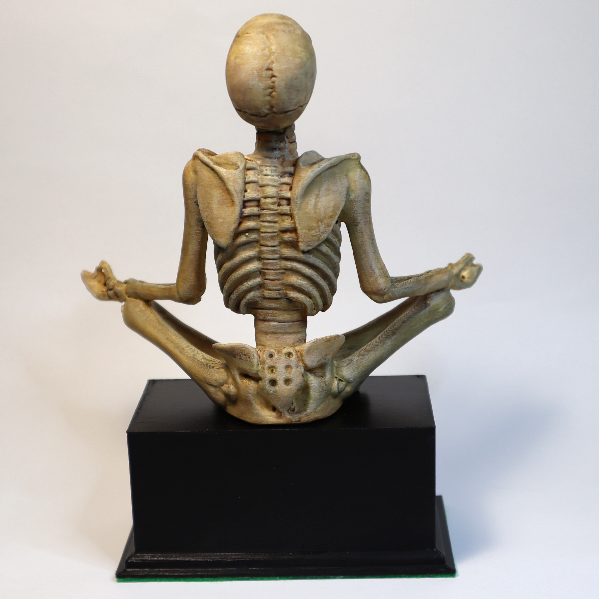 aaaa-uuuu-mmmm - unique handmade meditating skeleton