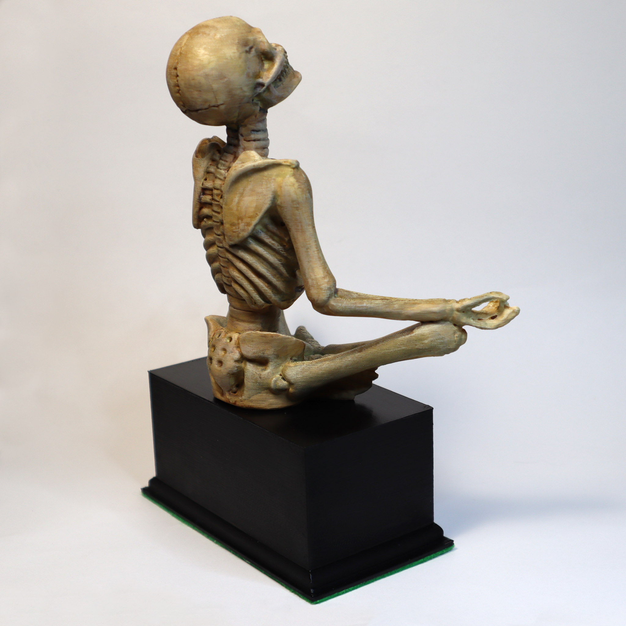 aaaa-uuuu-mmmm - unique handmade meditating skeleton