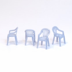 Set of 4 garden chairs - several sizes