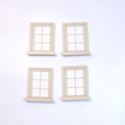 Window set 4 pcs 24x30 mm, scale 1/35