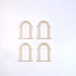Window set 4 pcs 20x30 mm, scale 1/35