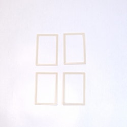 Window set 4 pcs 20x30 mm, scale 1/35