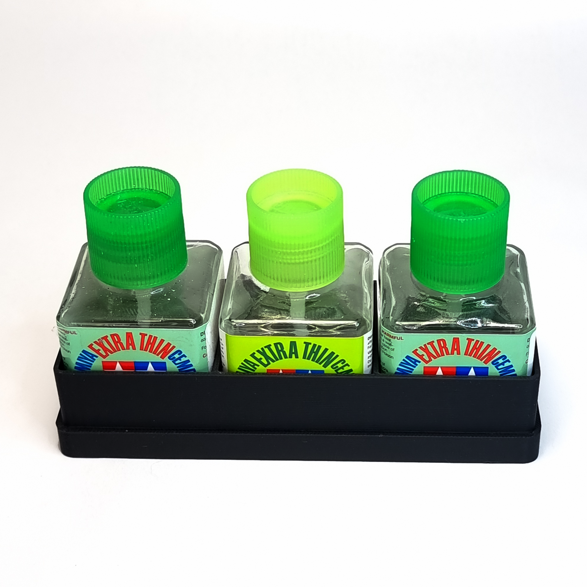 Storage solution for cement adhesive - 3 in a row