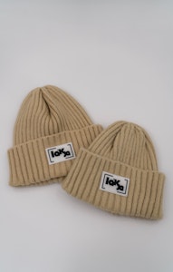 La'kje Stickad Mössa Beige