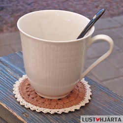 KVARNEN virkat glasunderlägg/coaster