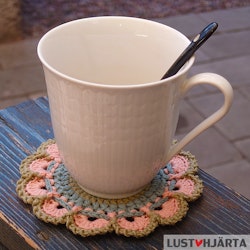 ÅRSTID virkat glasunderlägg/coaster