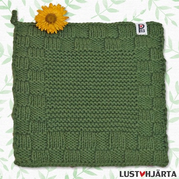 Stickad disktrasa - 100% bomull