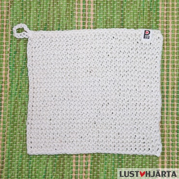 Stickad lite mindre disktrasa - 30% lin 70% bomull