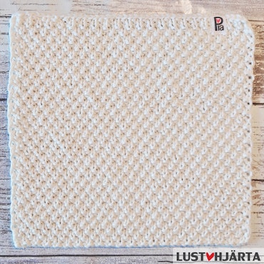 Stora trasan - stickad disktrasa - 30% lin 70% bomull