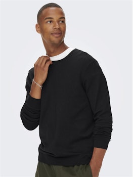 WHYLER CREW KNIT BLACK