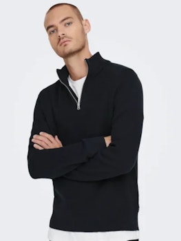 PHIL HALF ZIP NAVY