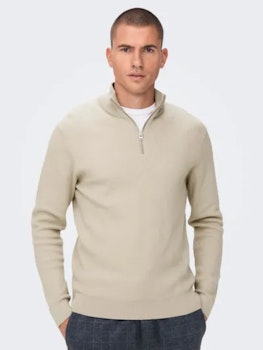 PHIL HALF ZIP SILVER LINING