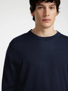 TRAY MERINO WOOL NAVY