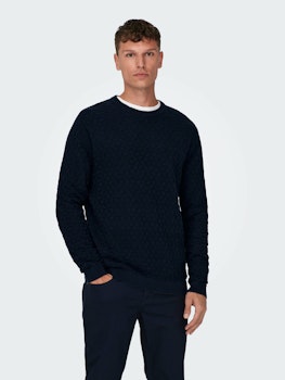 KALLE CREW KNIT NAVY