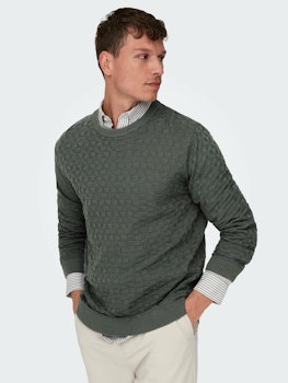 KALLE CREW KNIT CASTOR GREY