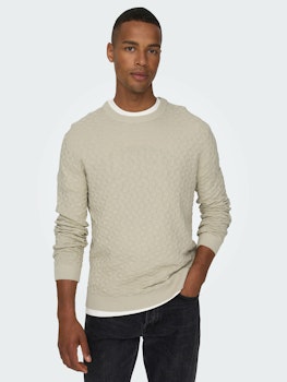 KALLE CREW KNIT SILVER LINING