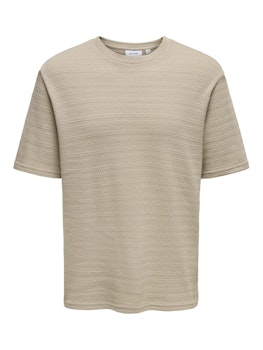 GIVO KNIT TEE BEIGE