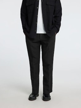 LEROY LUX LINEN PANT BLACK